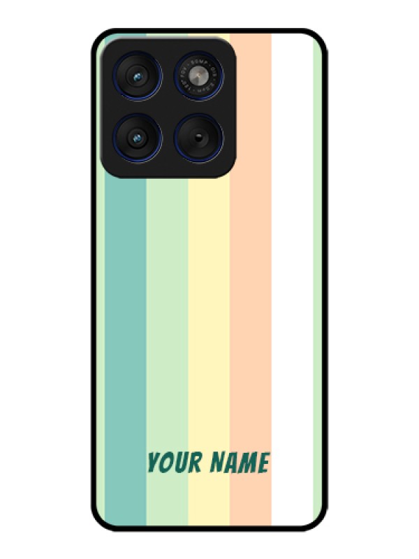 Custom Motorola Edge 70 5G Custom Glass Phone Case - Multi - Colour Stripes Design