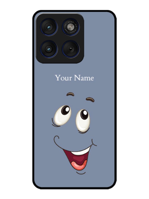 Custom Motorola Edge 70 5G Custom Glass Phone Case - Laughing Cartoon Face Design