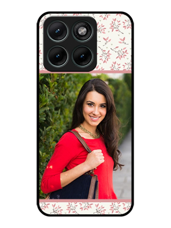 Custom Motorola Edge 70 Fusion Custom Glass Phone Case - Stunning Floral Design