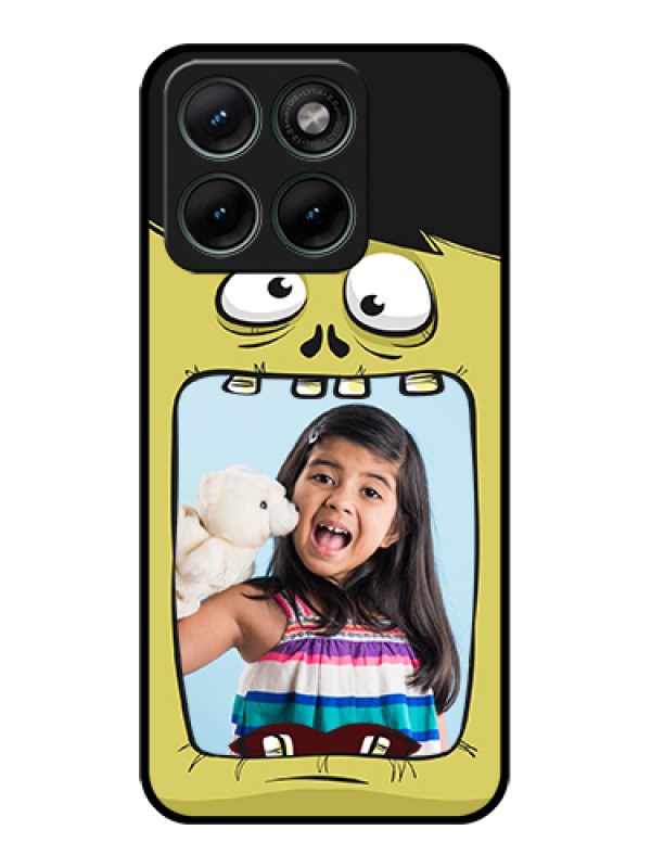 Custom Motorola Edge 70 Fusion Custom Glass Phone Case - Cartoon Monster Back Case Design