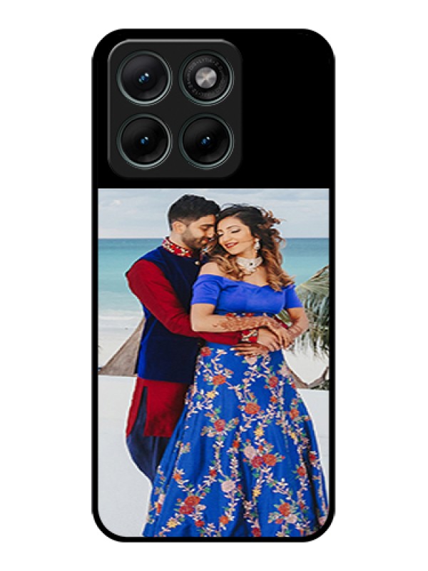 Custom Motorola Edge 70 Fusion Custom Glass Phone Case - Upload Full Picture With Custom Color Design