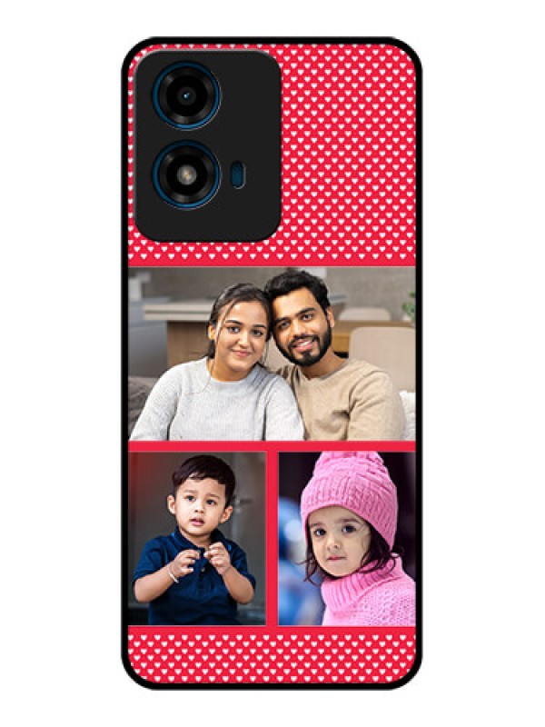 Custom Motorola G04 Custom Glass Phone CaseBulk Photo Upload Design