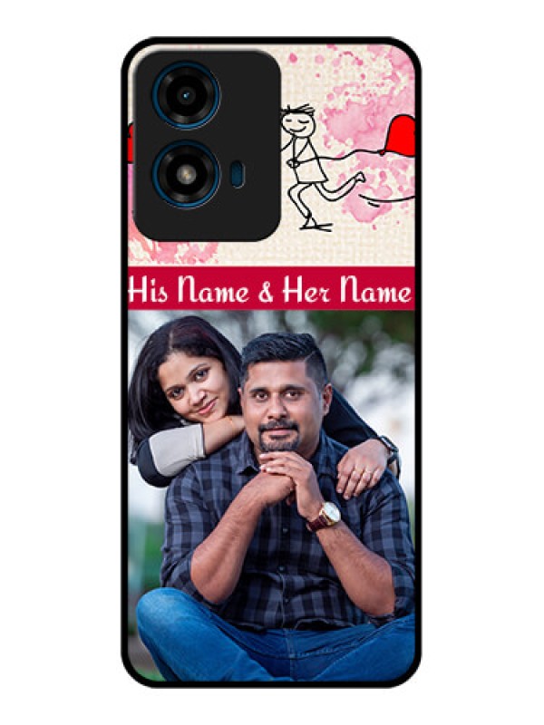 Custom Motorola G04 Custom Glass Phone CaseYou And Me Case Design