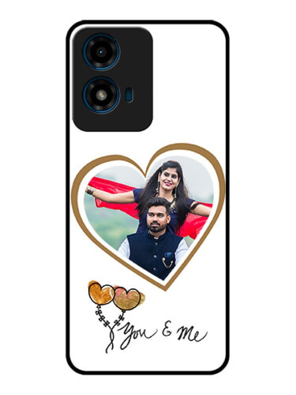 Custom Motorola G04 Custom Glass Phone CaseYou and Me Design