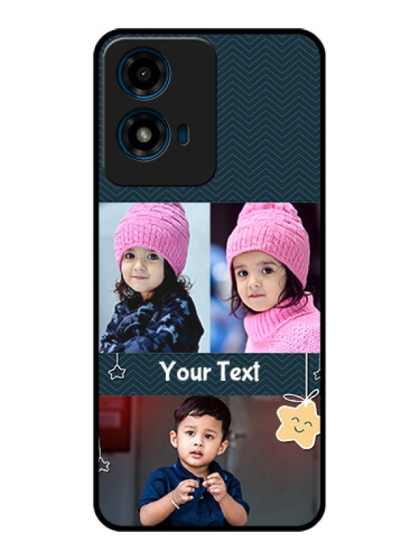 Custom Motorola G04 Custom Glass Phone CaseHanging Stars Design