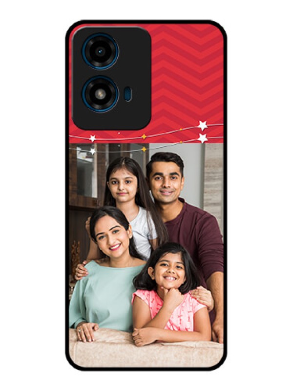 Custom Motorola G04 Custom Glass Phone CaseHappy Family Design