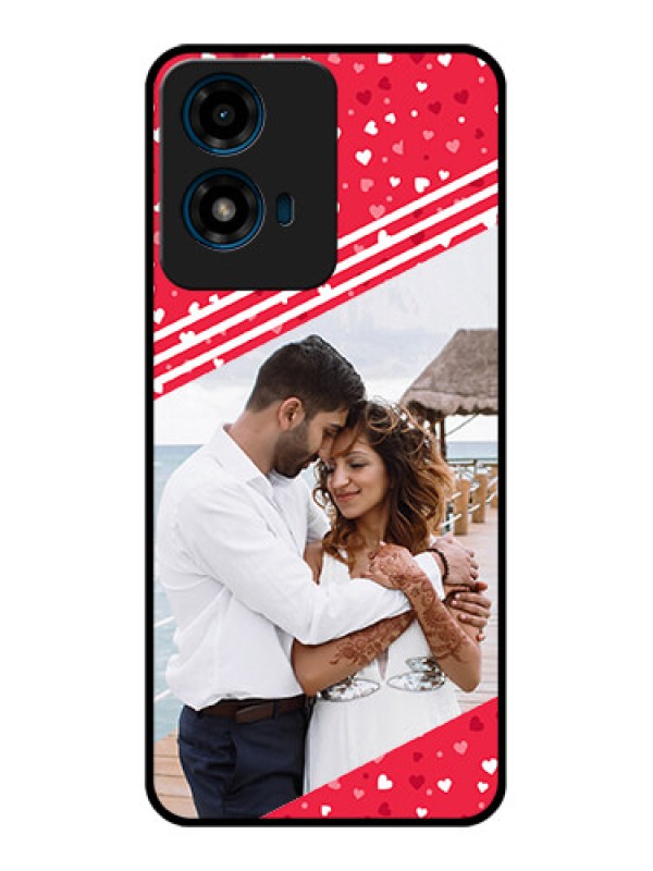 Custom Motorola G04S Custom Glass Phone CaseValentines Gift Design