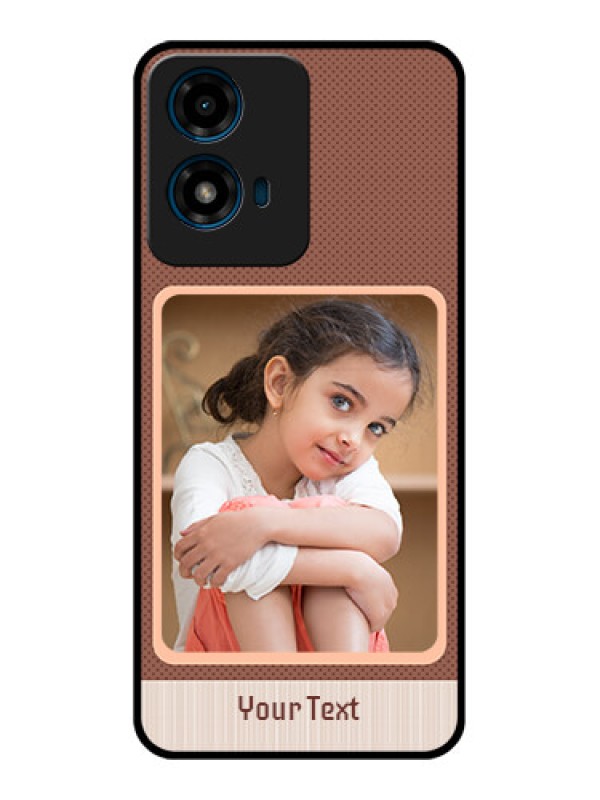 Custom Motorola G04S Custom Glass Phone CaseSimple Pic Upload Design