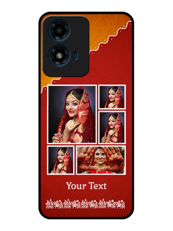 Custom Motorola G04S Custom Glass Phone CaseWedding Pic Upload Design