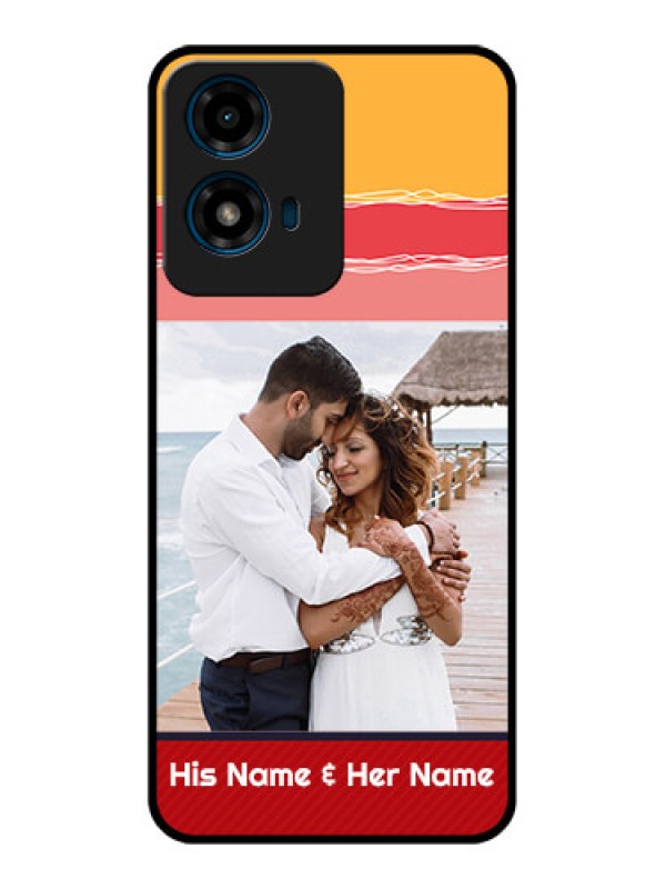 Custom Motorola G04S Custom Glass Phone CaseColorful Case Design