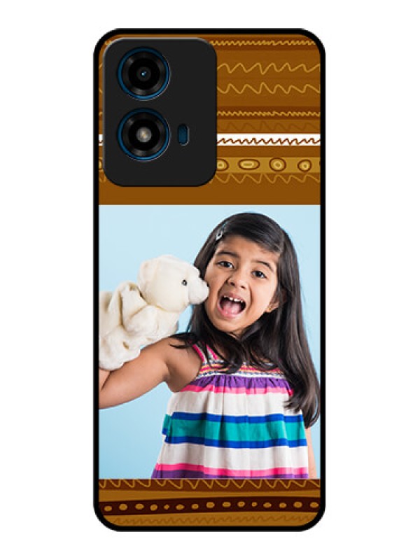 Custom Motorola G04S Custom Glass Phone CaseFriends Picture Upload Design