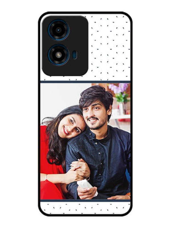 Custom Motorola G04S Custom Glass Phone CasePremium Dot Design