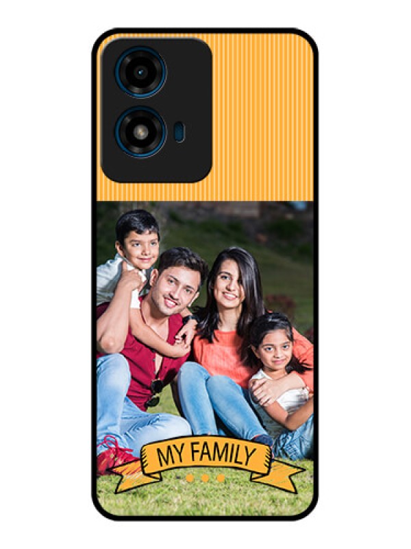 Custom Motorola G04S Custom Glass Phone CaseMy Family Design