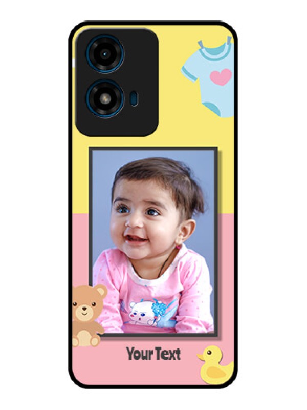 Custom Motorola G04S Custom Glass Phone CaseKids 2 Color Design