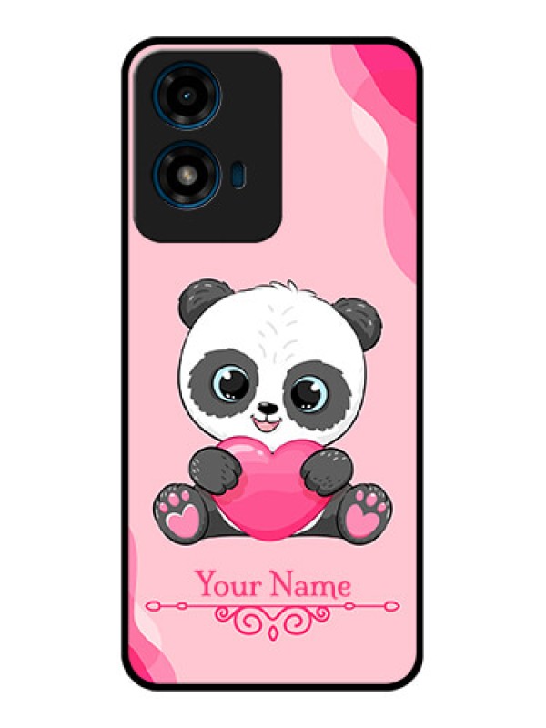 Custom Motorola G04S Custom Glass Phone CaseCute Panda Design