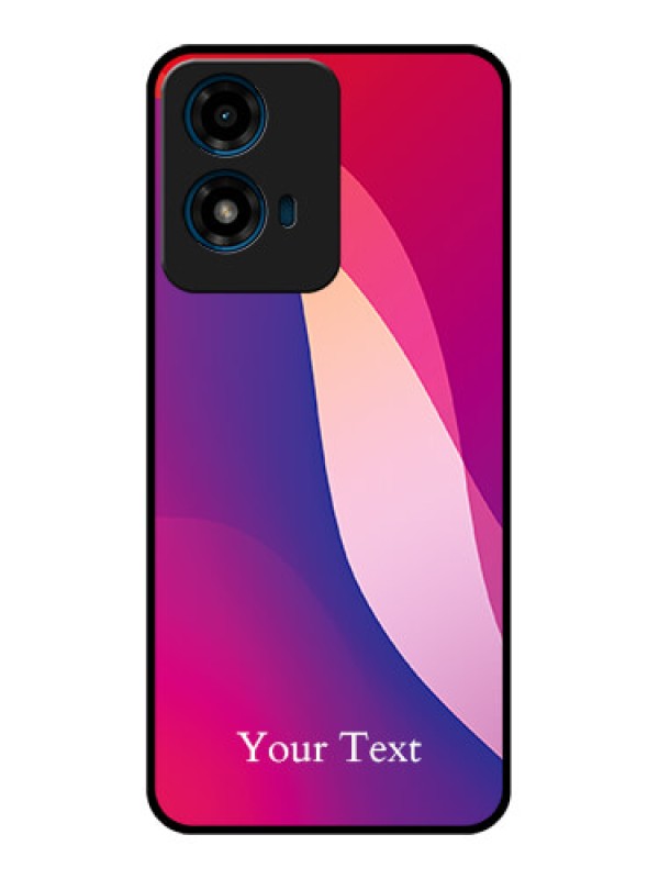 Custom Motorola G04S Custom Glass Phone CaseDigital Abstract Overlap Design