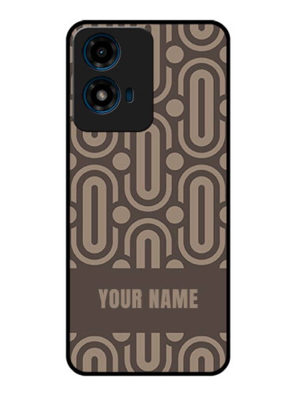 Custom Motorola G04S Custom Glass Phone CaseCaptivating Zero Pattern Design