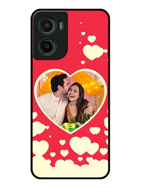 Custom Motorola G05 Custom Glass Phone Case - Love Symbols Phone Cover Design