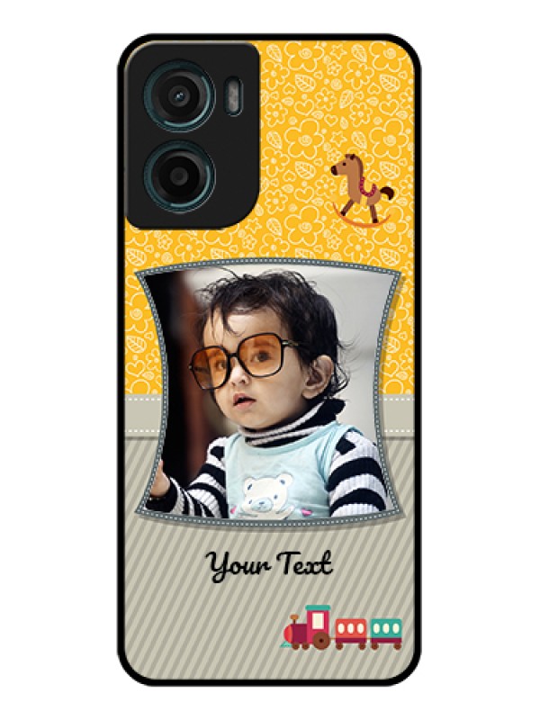 Custom Motorola G05 Custom Glass Phone Case - Baby Picture Upload Design