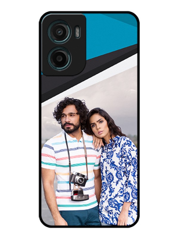 Custom Motorola G05 Custom Glass Phone Case - Simple Pattern Photo Upload Design
