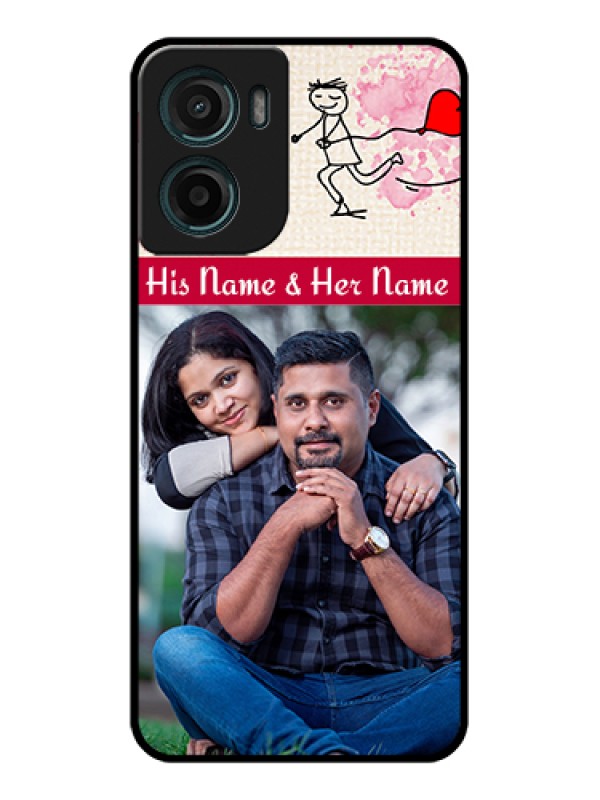 Custom Motorola G05 Custom Glass Phone Case - You And Me Case Design