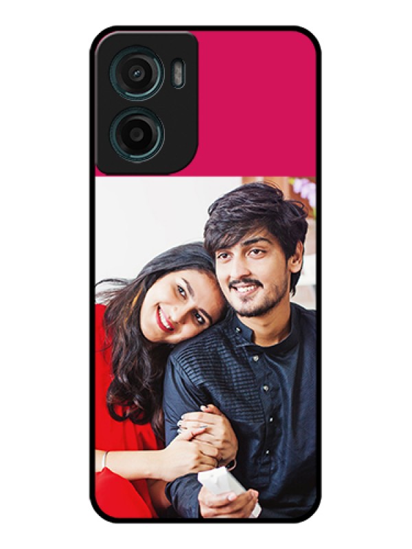 Custom Motorola G05 Custom Glass Phone Case - Anniversary Cover Design