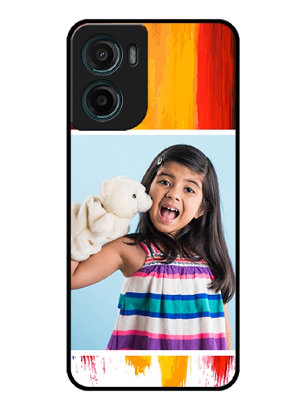 Custom Motorola G05 Custom Glass Phone Case - Multi Color Design