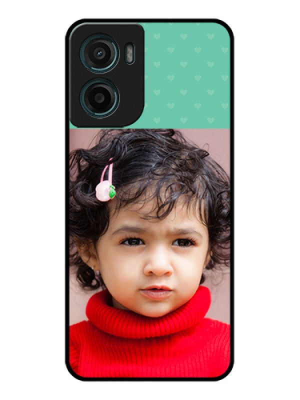 Custom Motorola G05 Custom Glass Phone Case - Lovers Picture Design