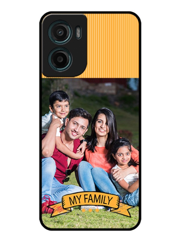 Custom Motorola G05 Custom Glass Phone Case - My Family Design