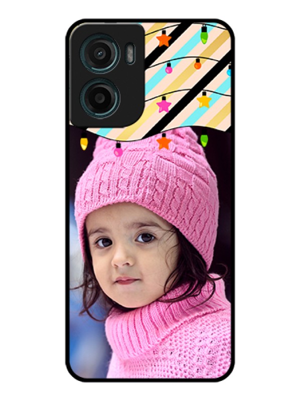 Custom Motorola G05 Custom Glass Phone Case - Lights Hanging Design