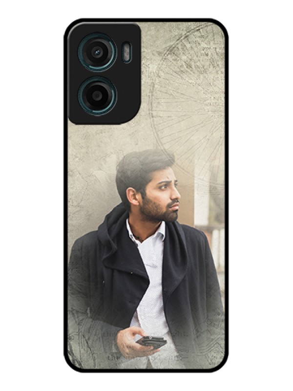 Custom Motorola G05 Custom Glass Phone Case - With Vintage Design