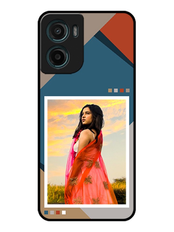 Custom Motorola G05 Custom Glass Phone Case - Retro Color Pallet Design
