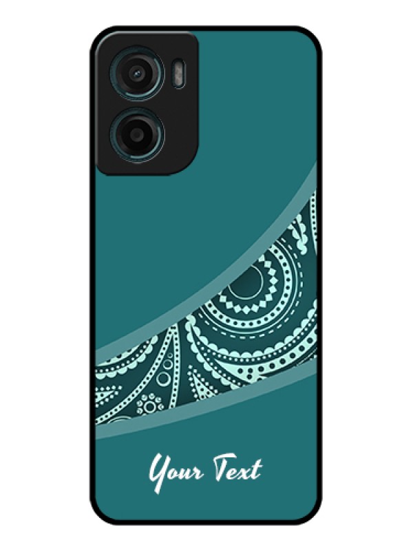 Custom Motorola G05 Custom Glass Phone Case - Semi Visible Floral Design