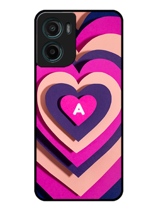 Custom Motorola G05 Custom Glass Phone Case - Cute Heart Pattern Design