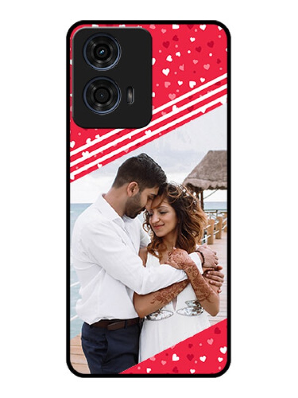 Custom Motorola G24 Power Custom Glass Phone CaseValentines Gift Design