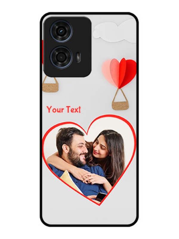 Custom Motorola G24 Power Custom Glass Phone CaseParachute Love Design