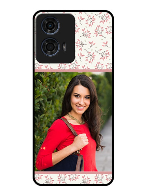 Custom Motorola G24 Power Custom Glass Phone CaseStunning Floral Design