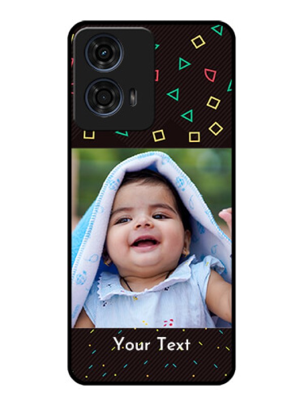 Custom Motorola G24 Power Custom Glass Phone CaseWith Confetti Birthday Design