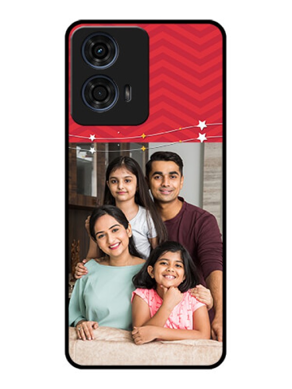 Custom Motorola G24 Power Custom Glass Phone CaseHappy Family Design