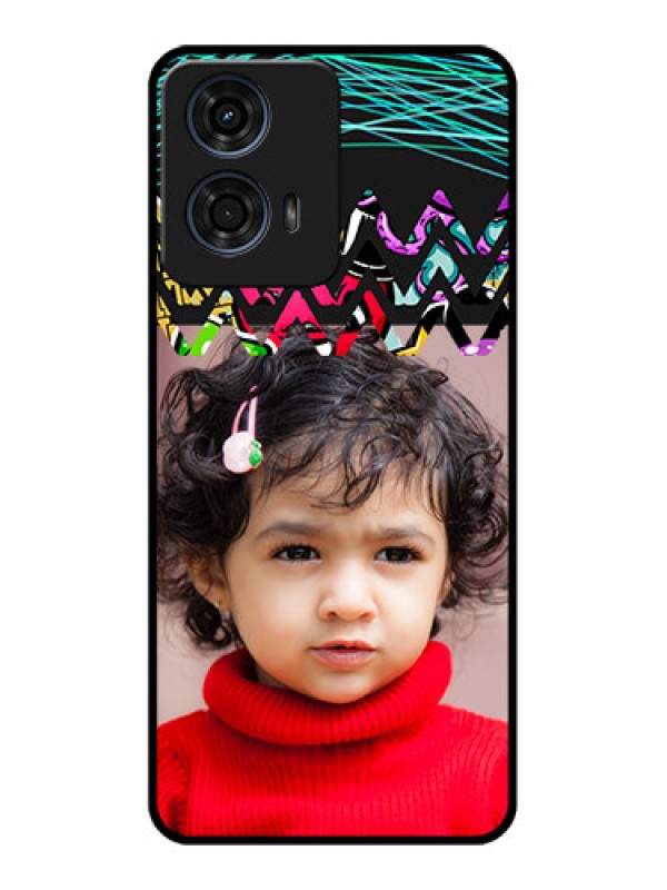 Custom Motorola G24 Power Custom Glass Phone CaseNeon Abstract Design