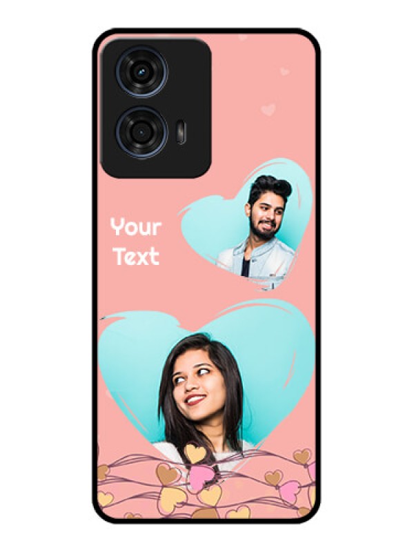 Custom Motorola G24 Power Custom Glass Phone CaseLove Doodle Design