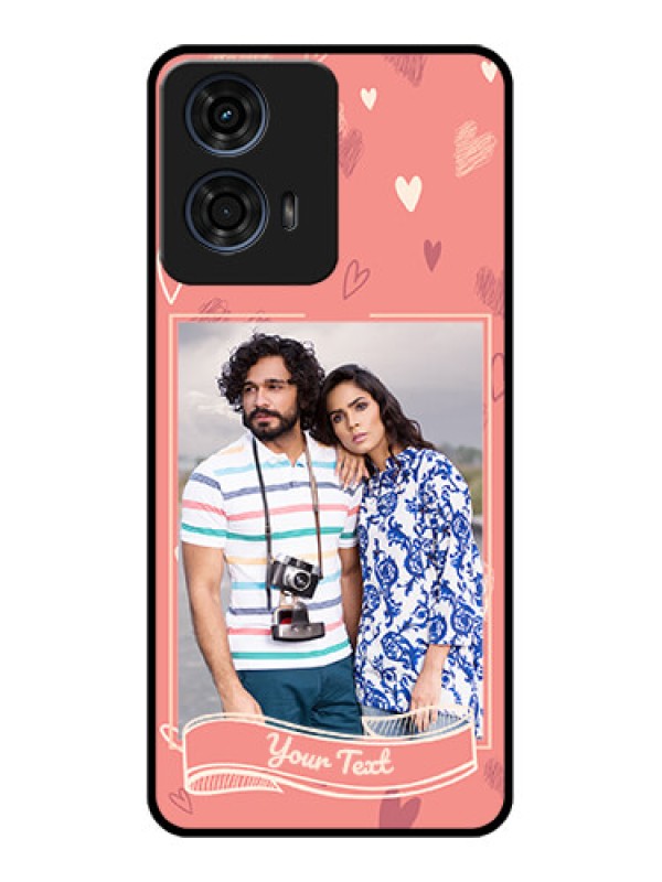 Custom Motorola G24 Power Custom Glass Phone CaseLove Doodle Art Design