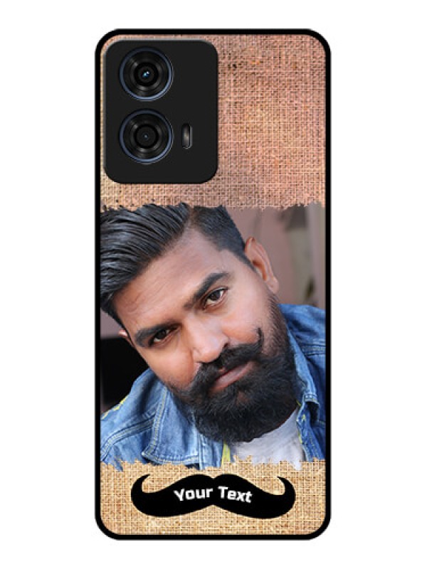 Custom Motorola G24 Power Custom Glass Phone CaseWith Texture Design
