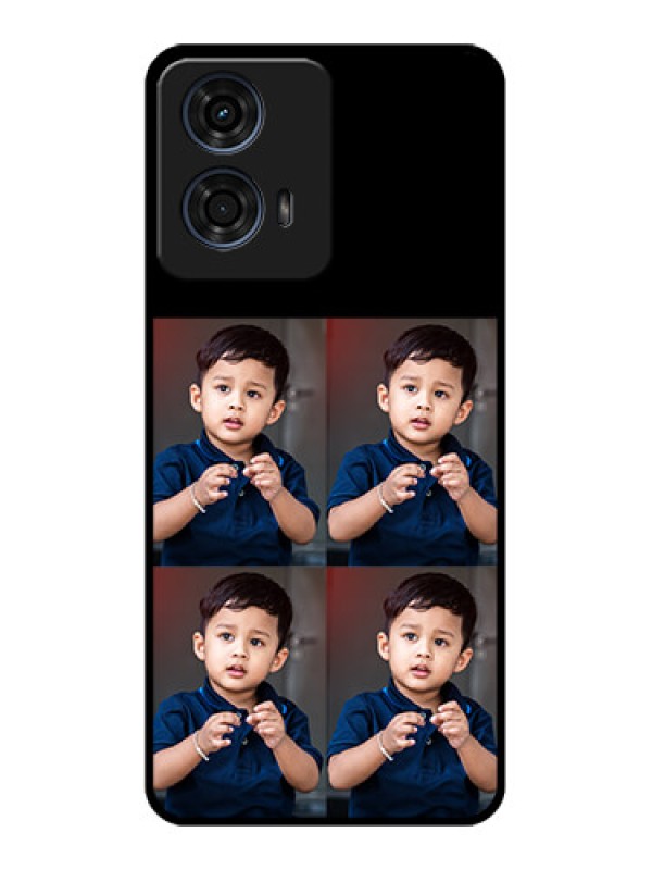 Custom Motorola G24 Power Custom Glass Phone Case4 Image Holder Design