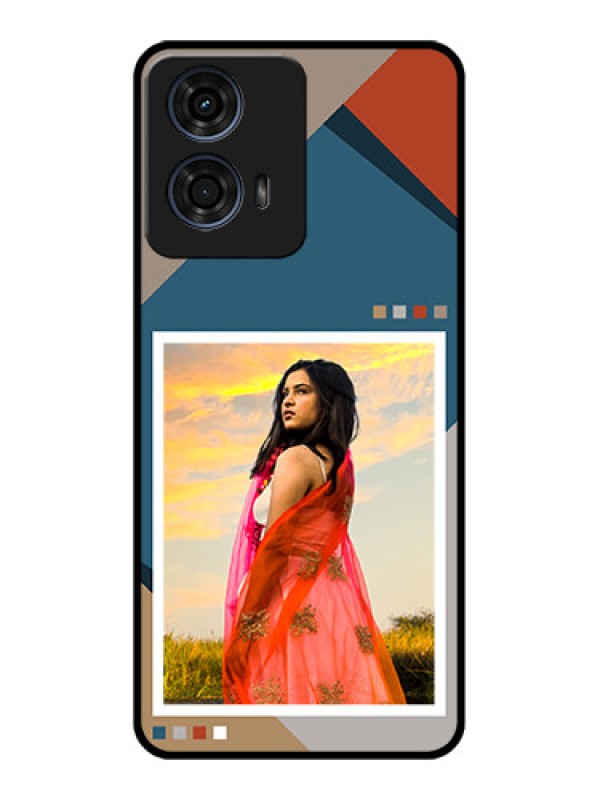 Custom Motorola G24 Power Custom Glass Phone CaseRetro Color Pallet Design