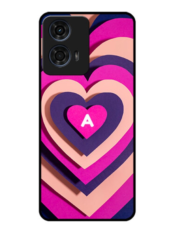 Custom Motorola G24 Power Custom Glass Phone CaseCute Heart Pattern Design