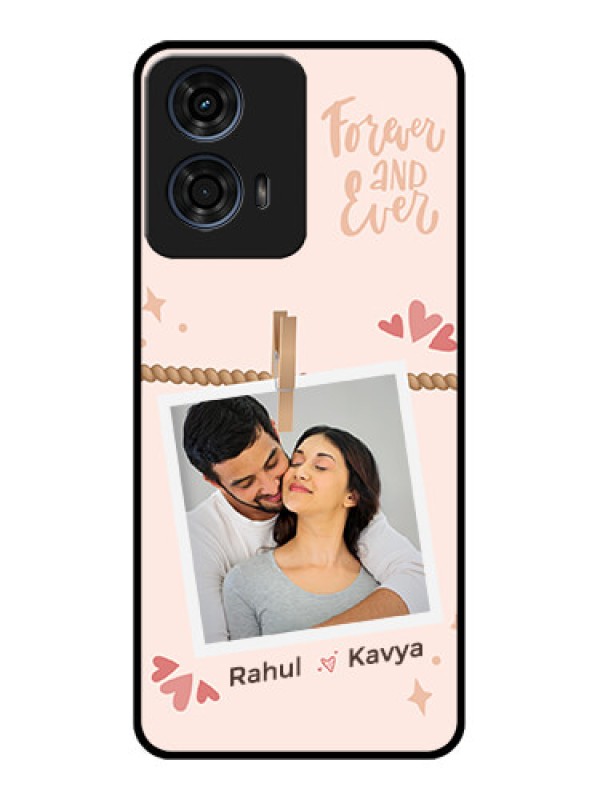 Custom Motorola G24 Power Custom Glass Phone CaseForever And Ever Love Design