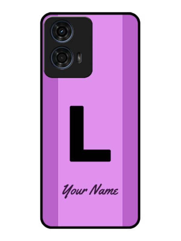 Custom Motorola G24 Power Custom Glass Phone CaseTricolor Custom Text Design