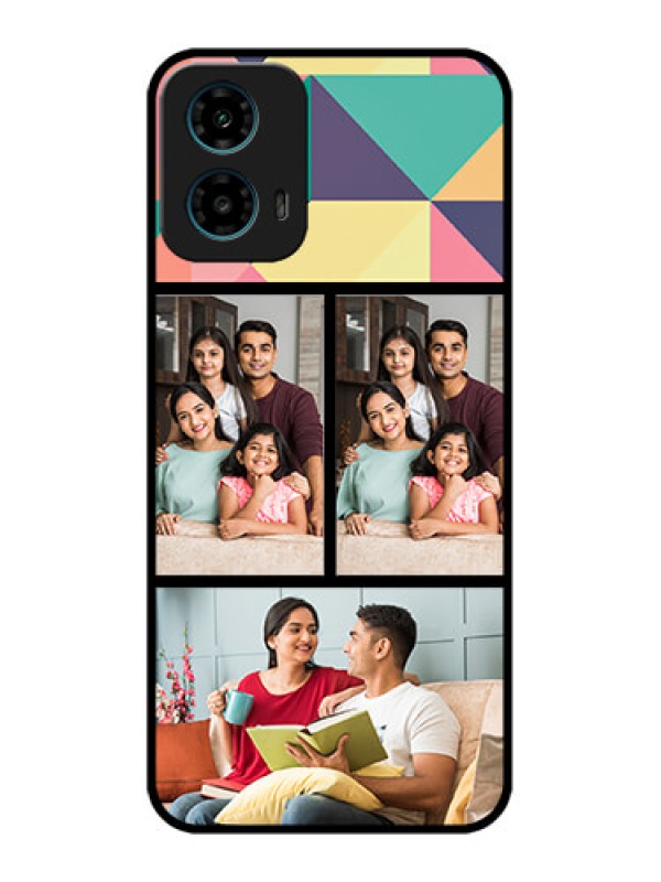 Custom Motorola G34 5G Custom Glass Phone Case - Bulk Pic Upload Design