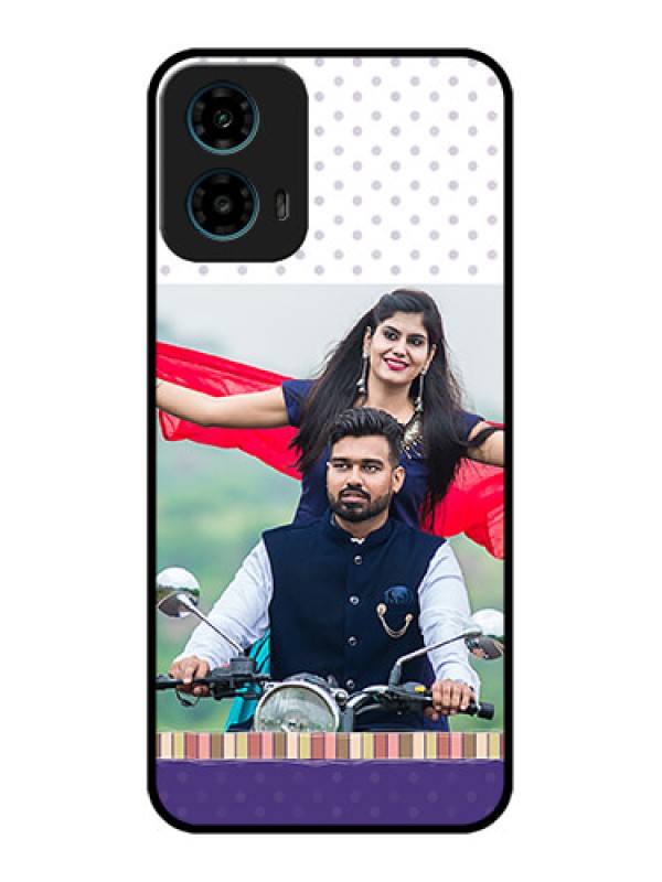 Custom Motorola G34 5G Custom Glass Phone Case - Cute Family Design